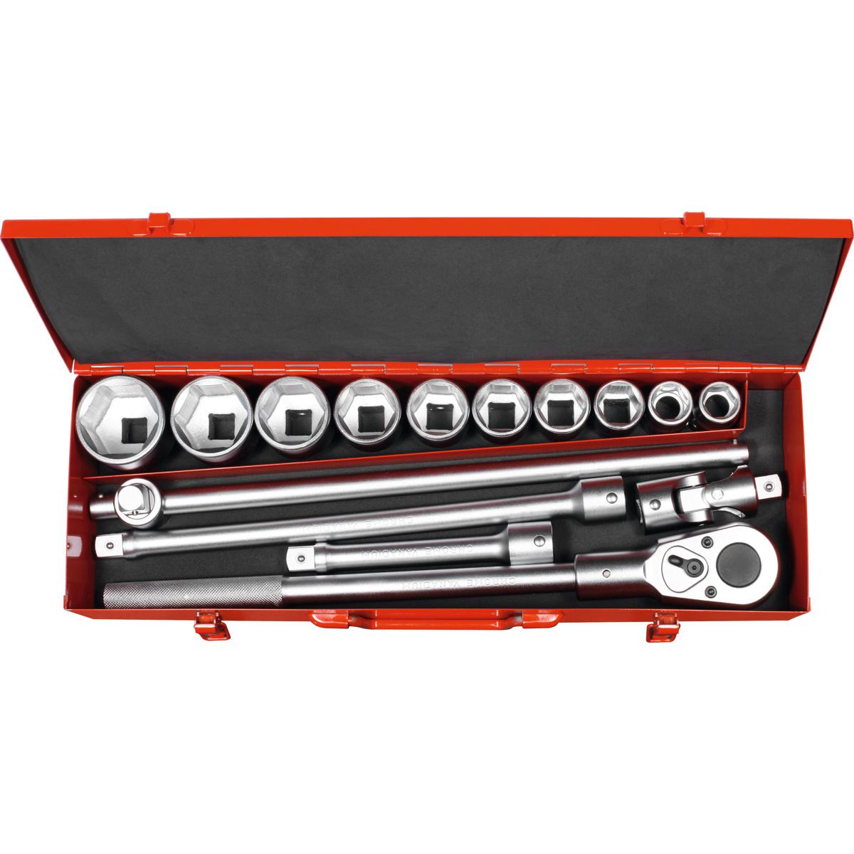 SOCKET SET 3/4 SQUARE DRIVE, 15 PIECES SOCKET SET 3/4 SQUARE DRIVE, 15 PIECES